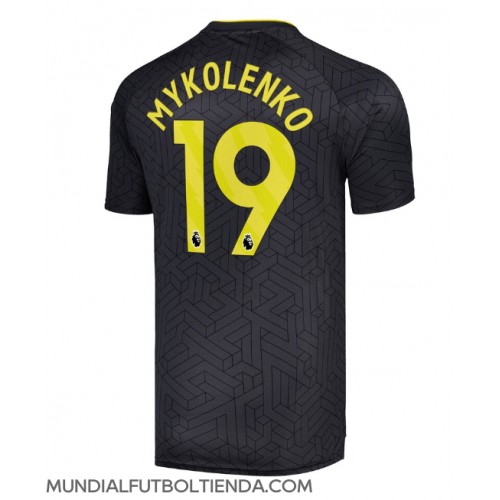 Camiseta Everton Vitaliy Mykolenko #19 Segunda Equipación Replica 2024-25 mangas cortas